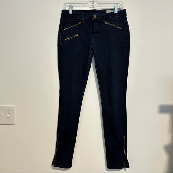 rag & bone modele coppr midnight zipper blue jeans - Picture 1 of 9